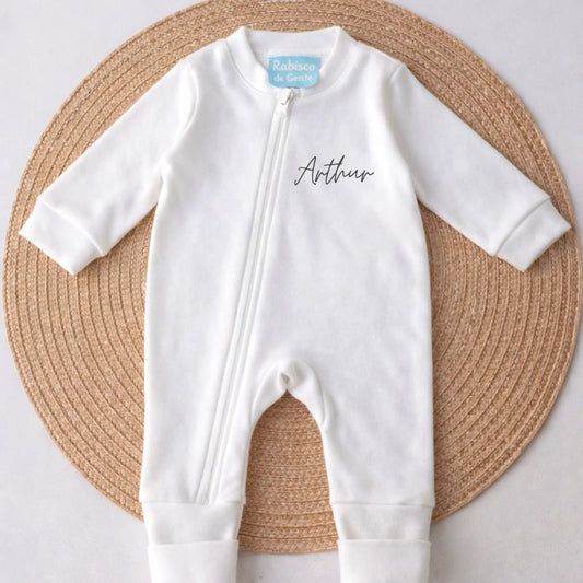 Macacão Essência do Nome Personalizado com nome do Bebê