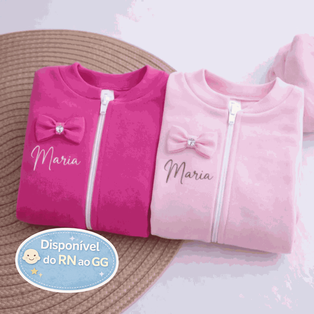 Macacão Encanto do Nome Personalizado com o nome do bebê